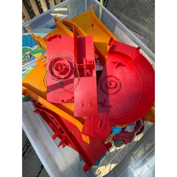 Rare 1966 Transogram CRAZEE CYCLE WACKY Motorcycle Rally Game Set Original Box. - Picture 4 of 16